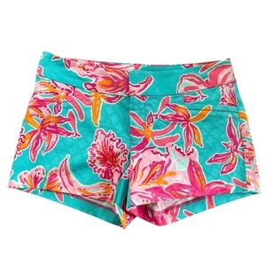 Lilly Pulitzer NEW Ellie Shorts in Sea Blue Size 2